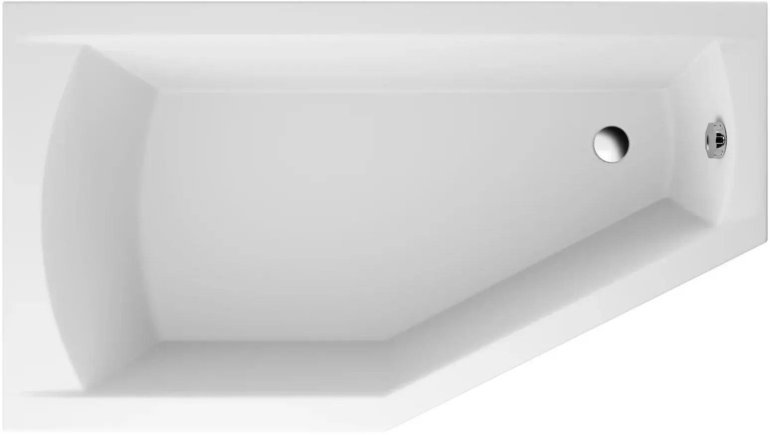 Cada de baie Polimat Selena 150x90 Left (White)