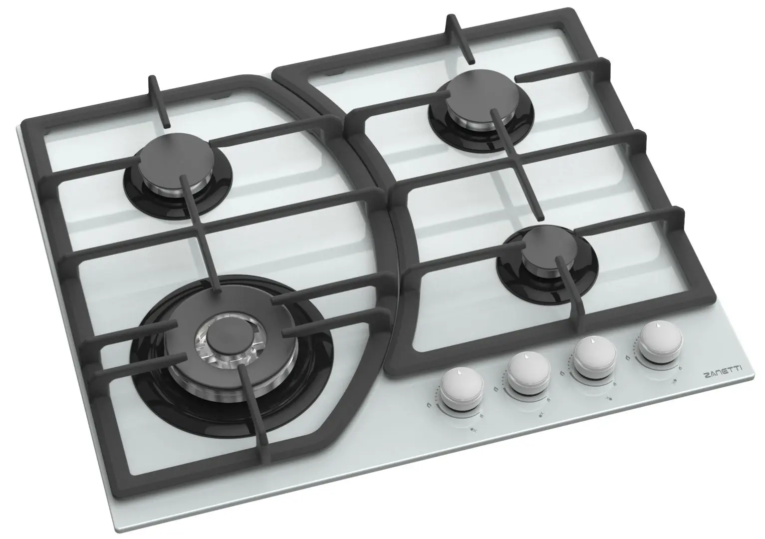 Встраиваемая варочная газовая панель Zanetti 1160 GC Turbo (White)