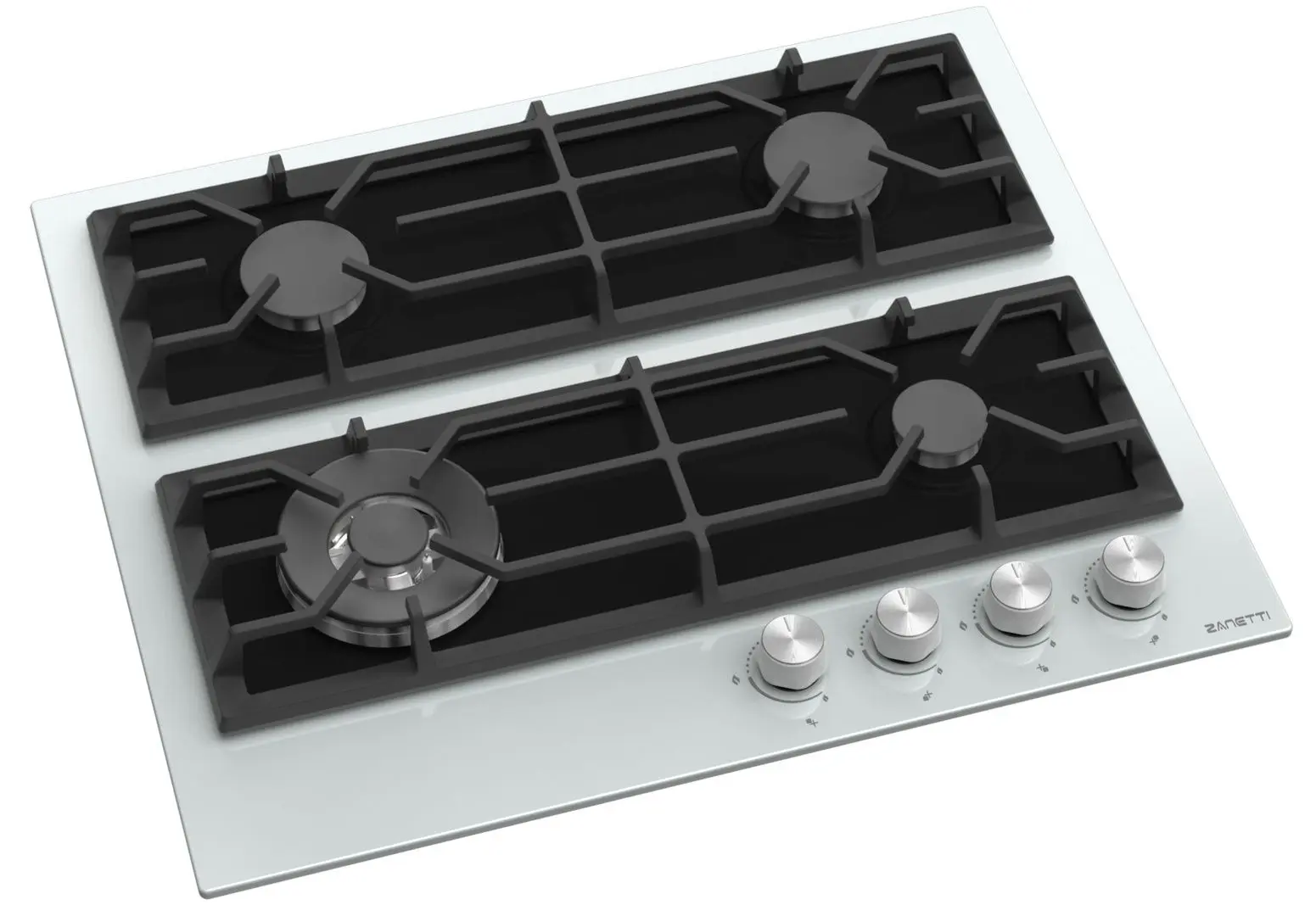 Встраиваемая варочная газовая панель Zanetti 1170 GC Turbo (White)
