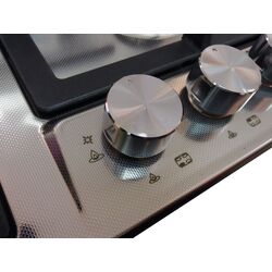 Встраиваемая варочная газовая панель Tornado Texture 6041 (Iron/Inox) Thumb