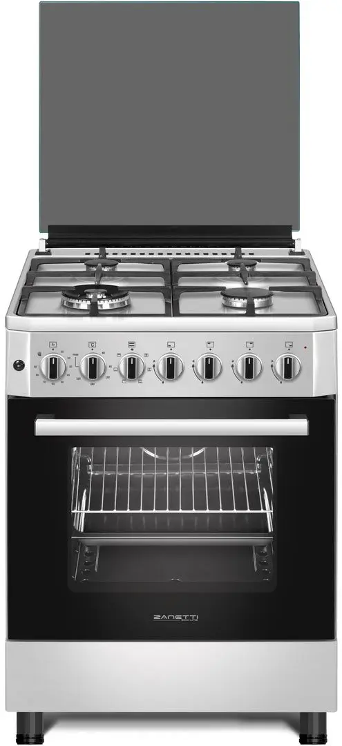 Aragaz combinat Zanetti Z60 EIX (Inox)