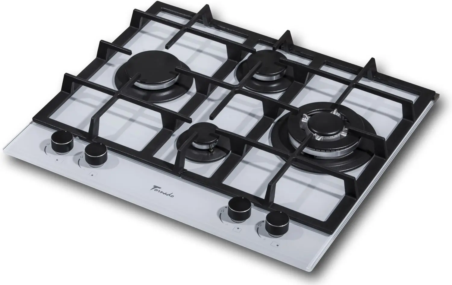 Aragaz incorporabil Tornado TR4020HM ROMB WH Glass