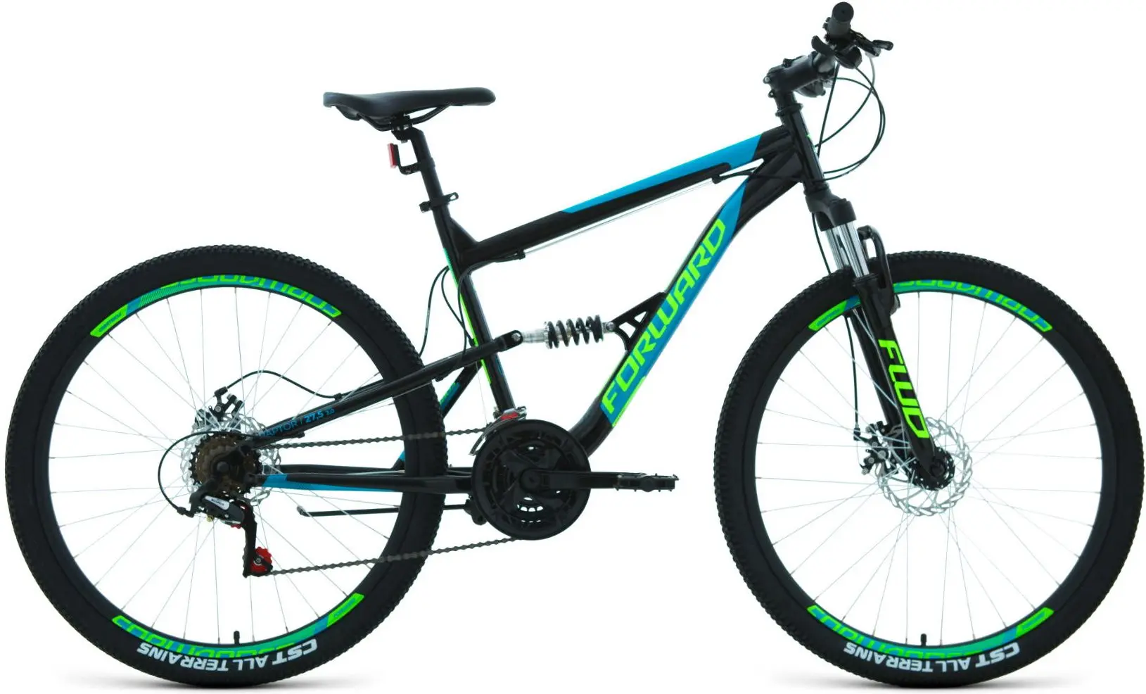 Bicicleta Forward Raptor 27.5 1.0 18 (Black/Turquoise)