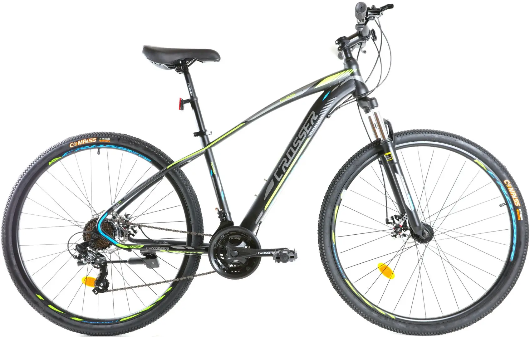 Bicicleta Crosser Nevada 29 GD-SKD (Black/Green)