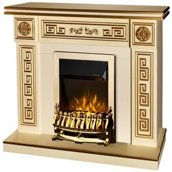 Semineu Art Flame Versailles Gold cu focar Galileo Gold