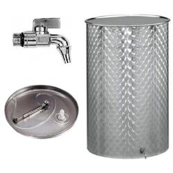 Rezervor pentru fermentare si stocare vin Belvivere 72500 Pneumatico Set 500l (Inox) Thumb