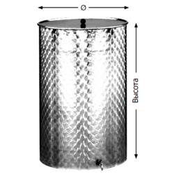Rezervor pentru fermentare si stocare vin Tabec 71200 Set 200l (Inox) Thumb