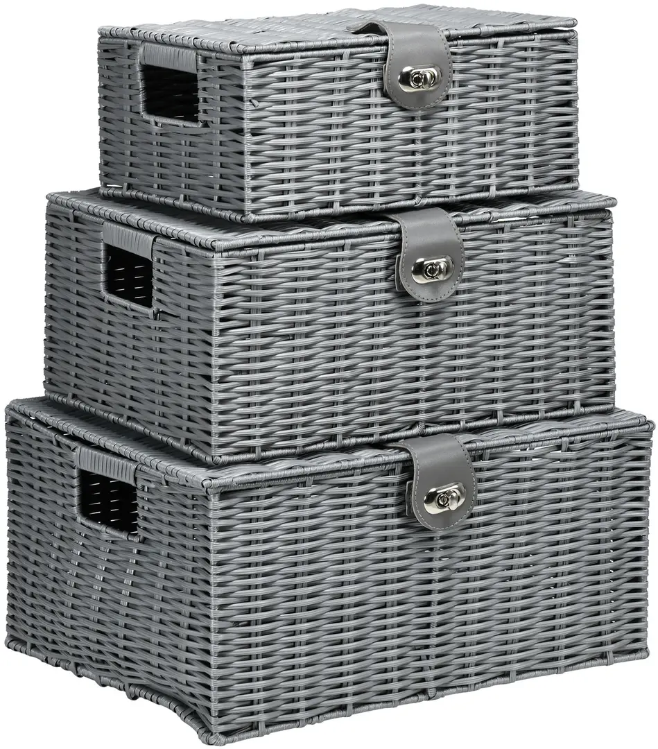 Комплект коробок для хранения HomCom 850-233V00GY (Grey)