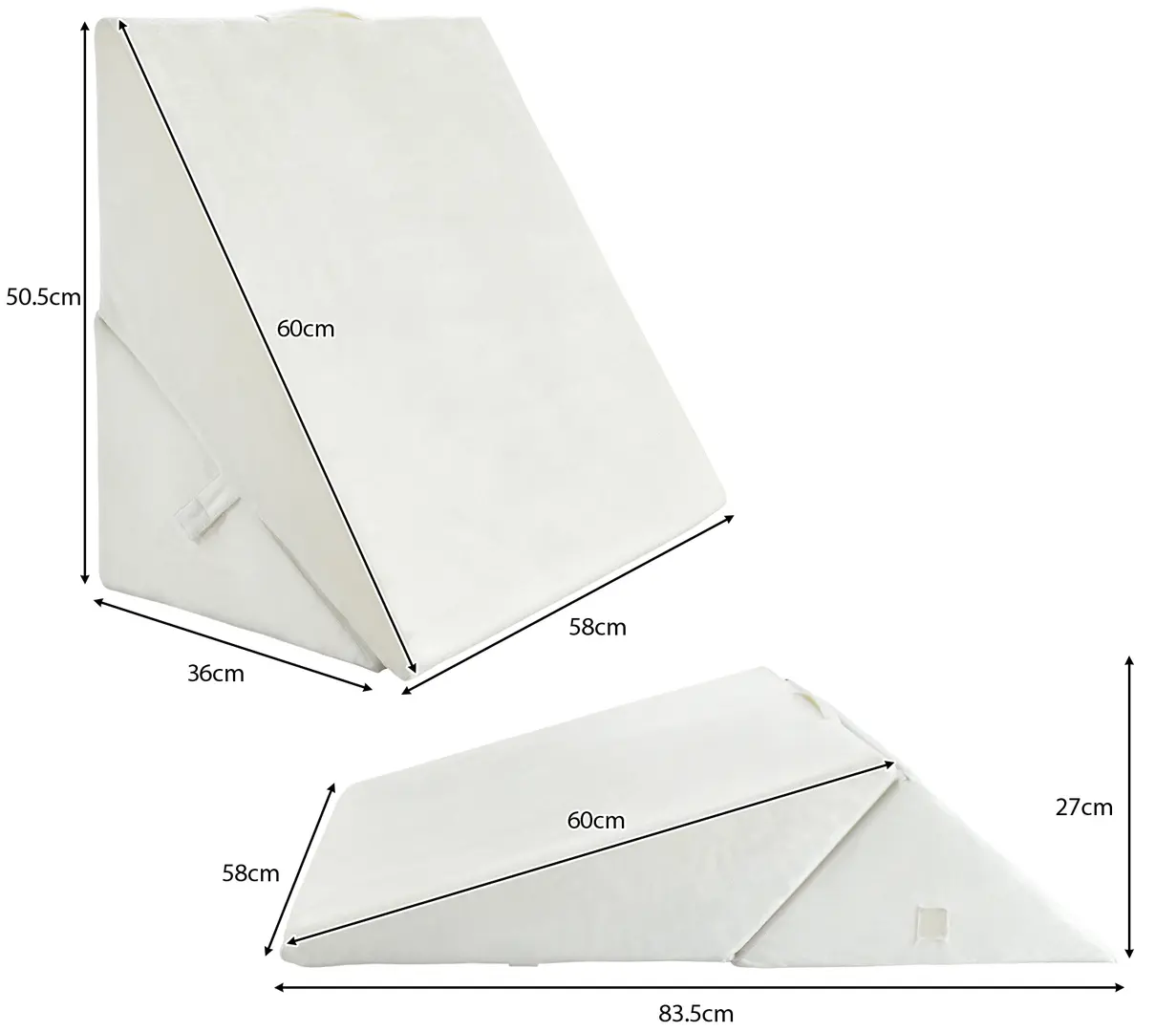 Наклонная подушка Costway HT1141WH (White)