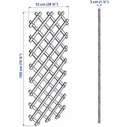 Jardiniera de flori Ikea Askholmen cu spalier (Maro Inchis) Thumb