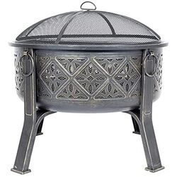 Castron pentru foc cu grilă de gratar La Hacienda Moresque (Bronze)