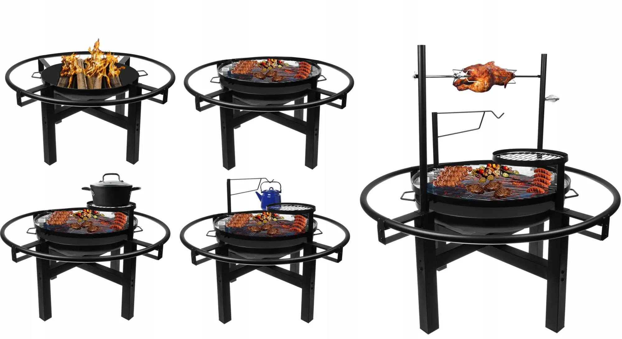 Гриль 5в1 Kaminer 11827 (Black) - 6