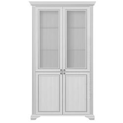 Vitrina Yasen White 2D2W (Silver Oak) Thumb