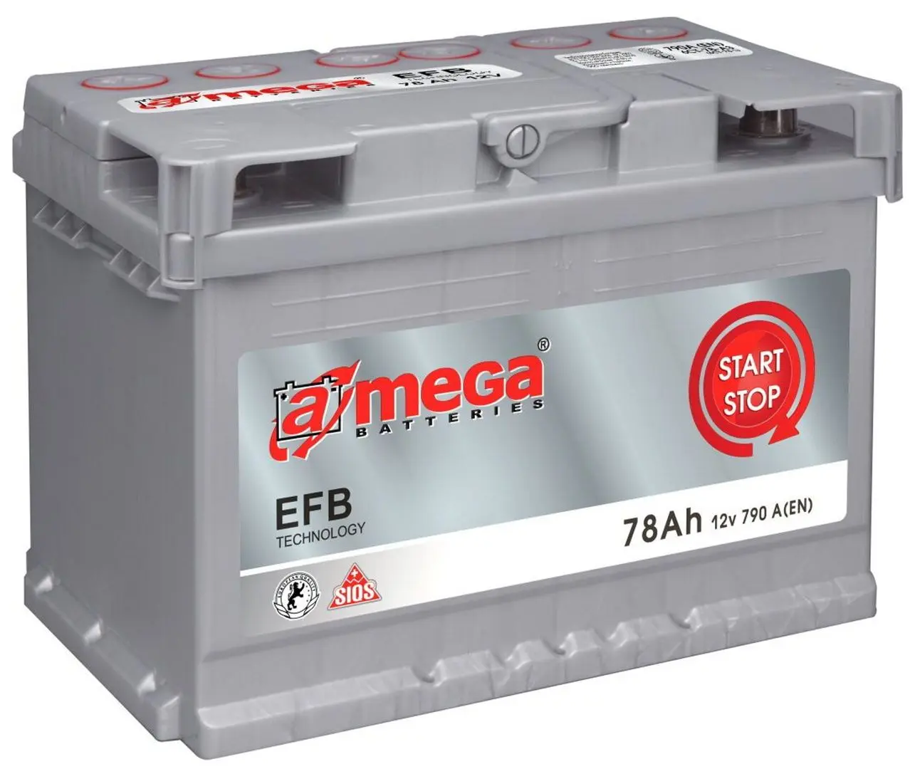 Аккумулятор Amega EFB 78Ah 790A