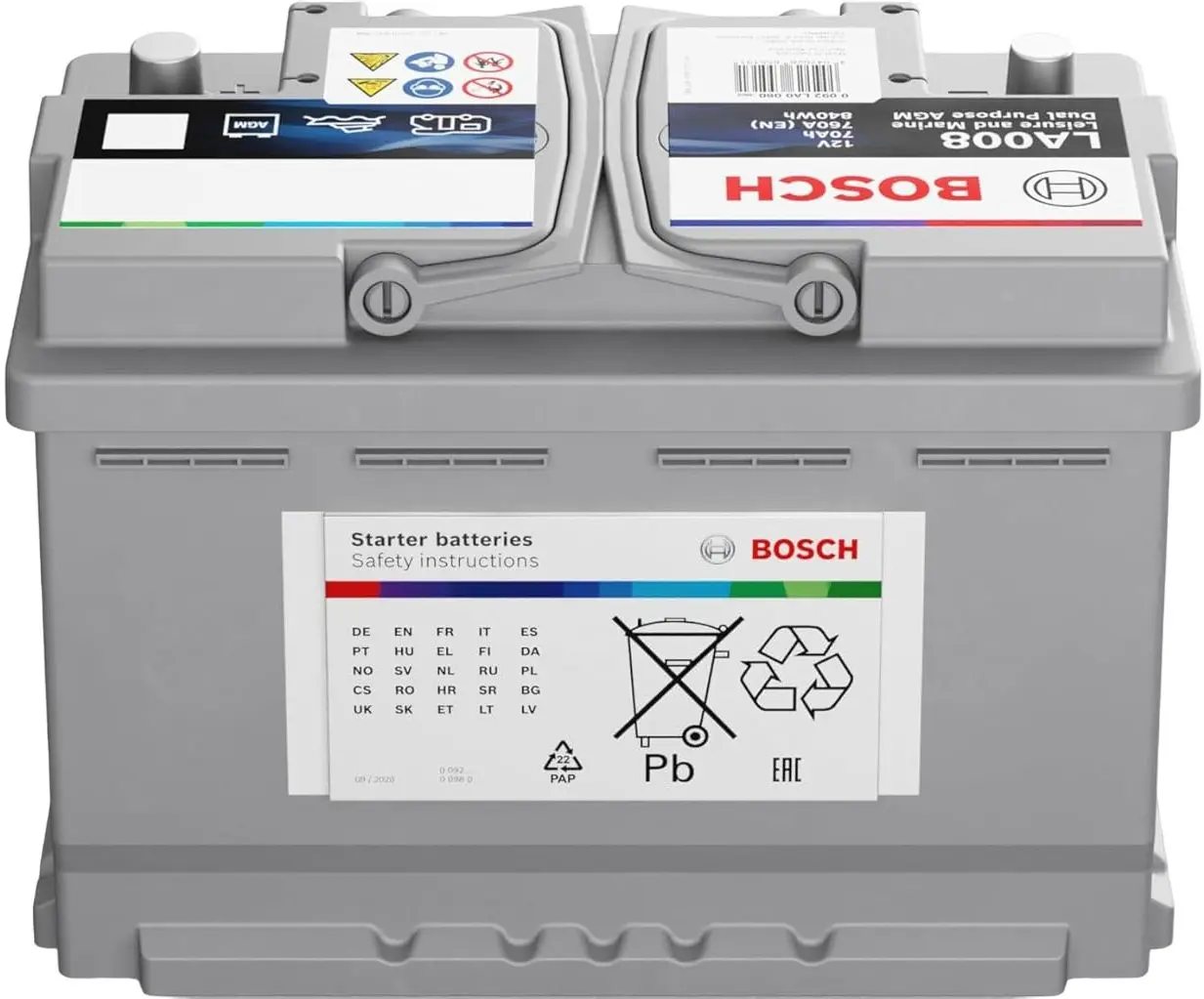 Acumulator Bosch LA008 70Ah 760A