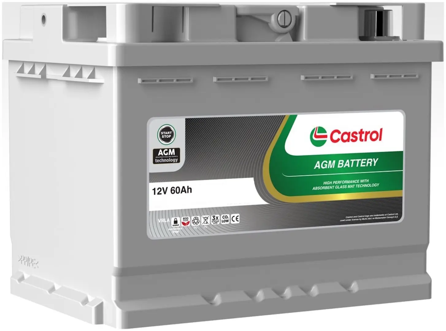 Acumulator Castrol AGM 60Ah 680A