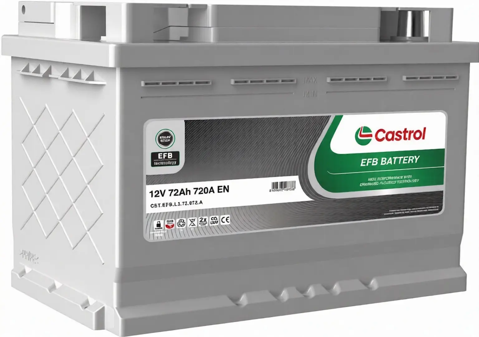 Аккумулятор Castrol EFB 72Ah 720A