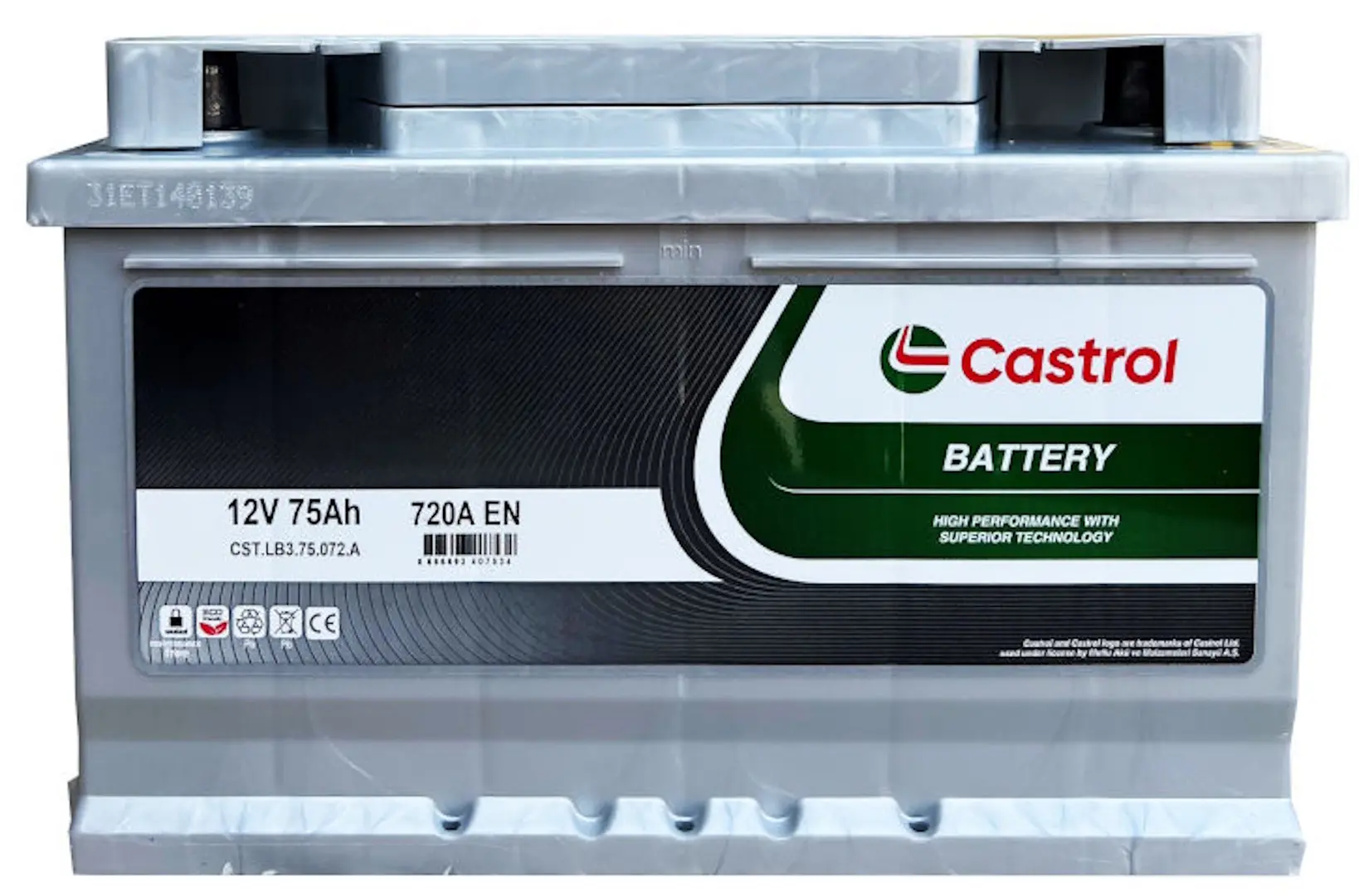 Аккумулятор Castrol SLI 75Ah 720A