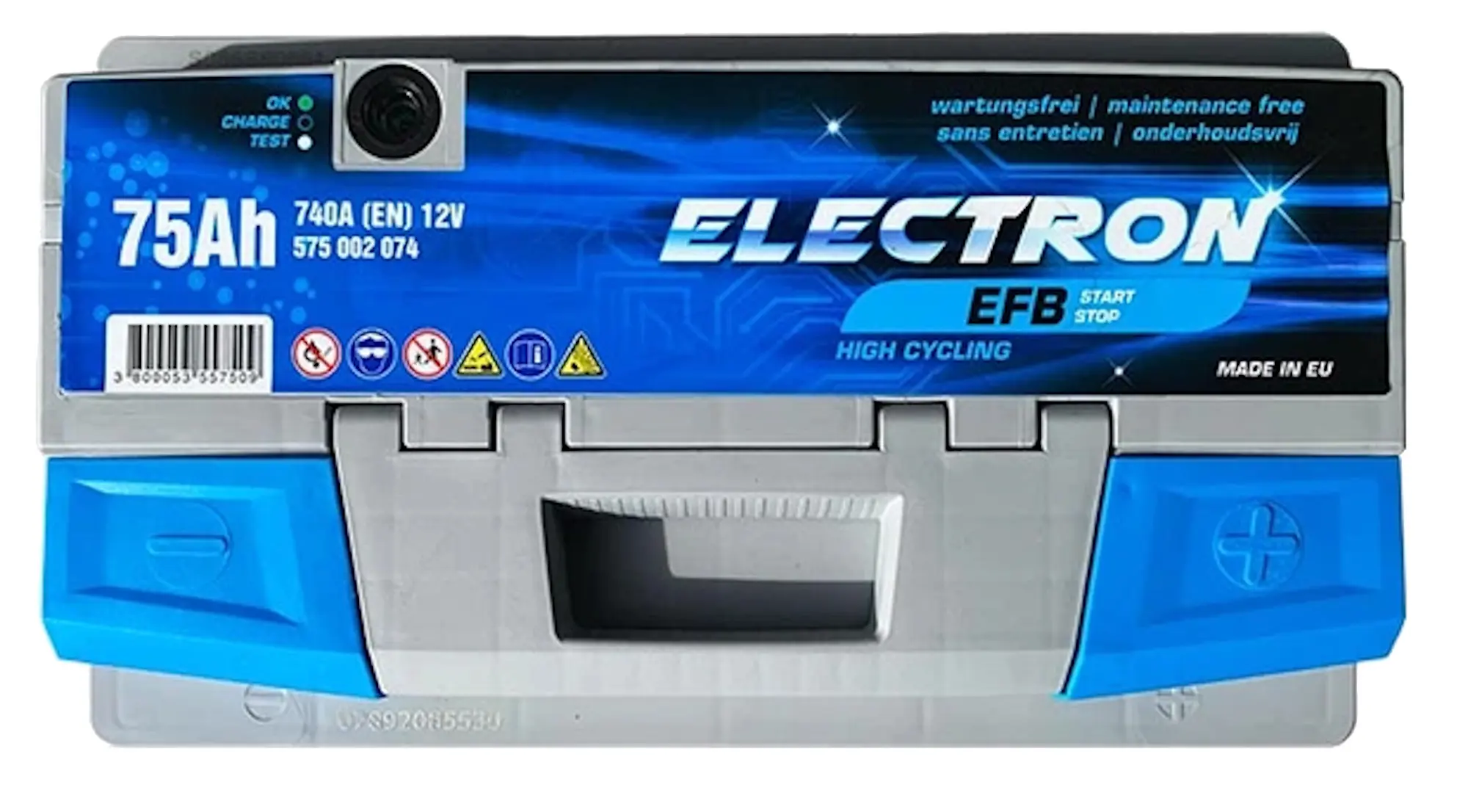 Аккумулятор Electron EFB Start/Stop 75Ah 740A P+ - 3