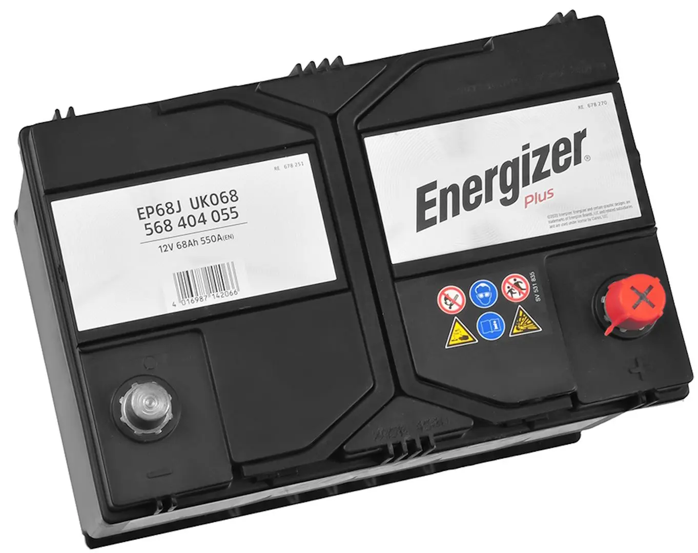 Аккумулятор Energizer Plus 68Ah 550A +R