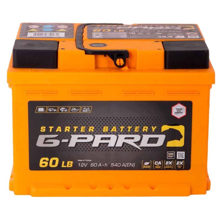 Аккумулятор 6СТ- 60 G-PARD о.п. (пусковой ток 540A) LB2 (G-PARD)