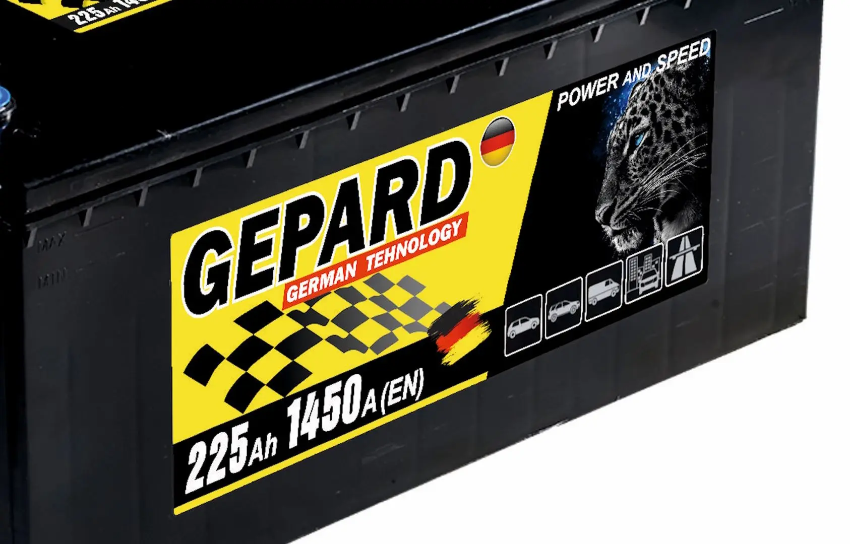 Аккумулятор Gepard 225Ah 1450A +L