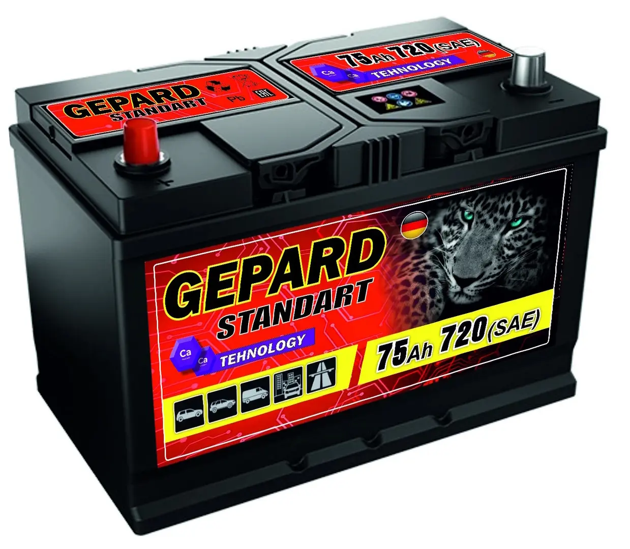 Аккумулятор Gepard Japan 75Ah 770А