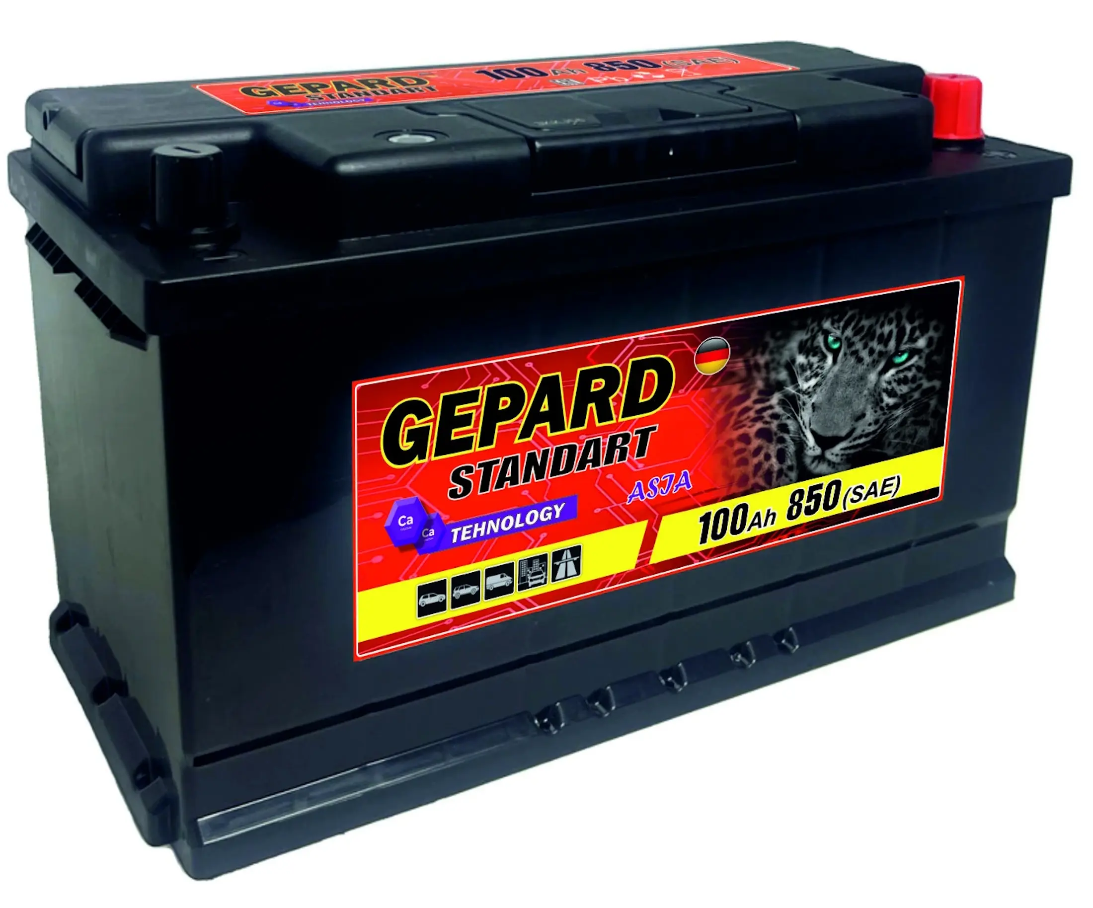Acumulator Gepard Standart 100Ah 850A L+