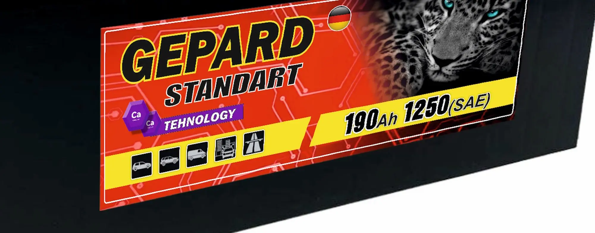 Аккумулятор Gepard Standart 190Ah 1250A +L - 3