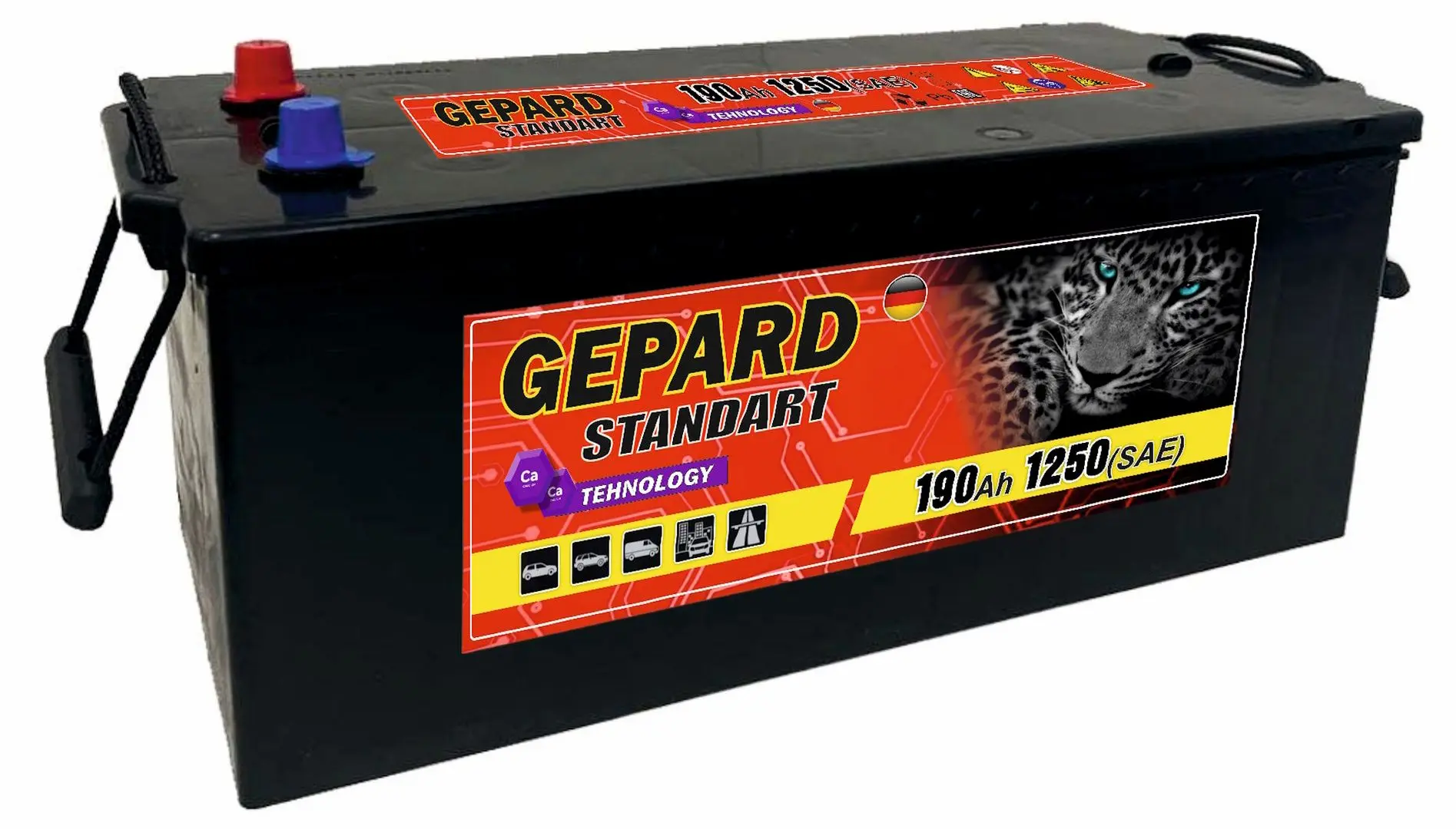 Аккумулятор Gepard Standart 190Ah 1250A +L