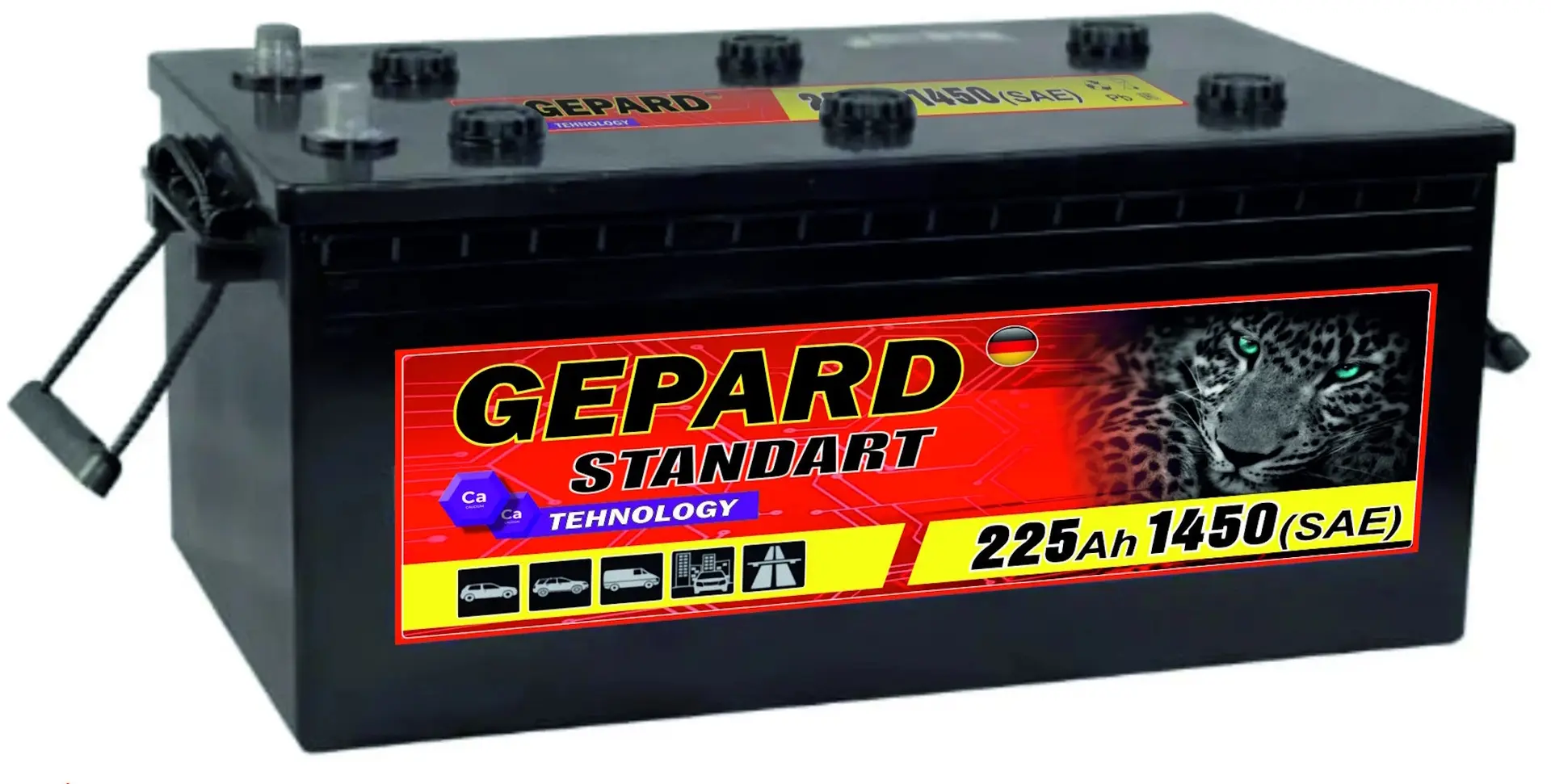 Acumulator Gepard Standart 225Ah 1450A R+