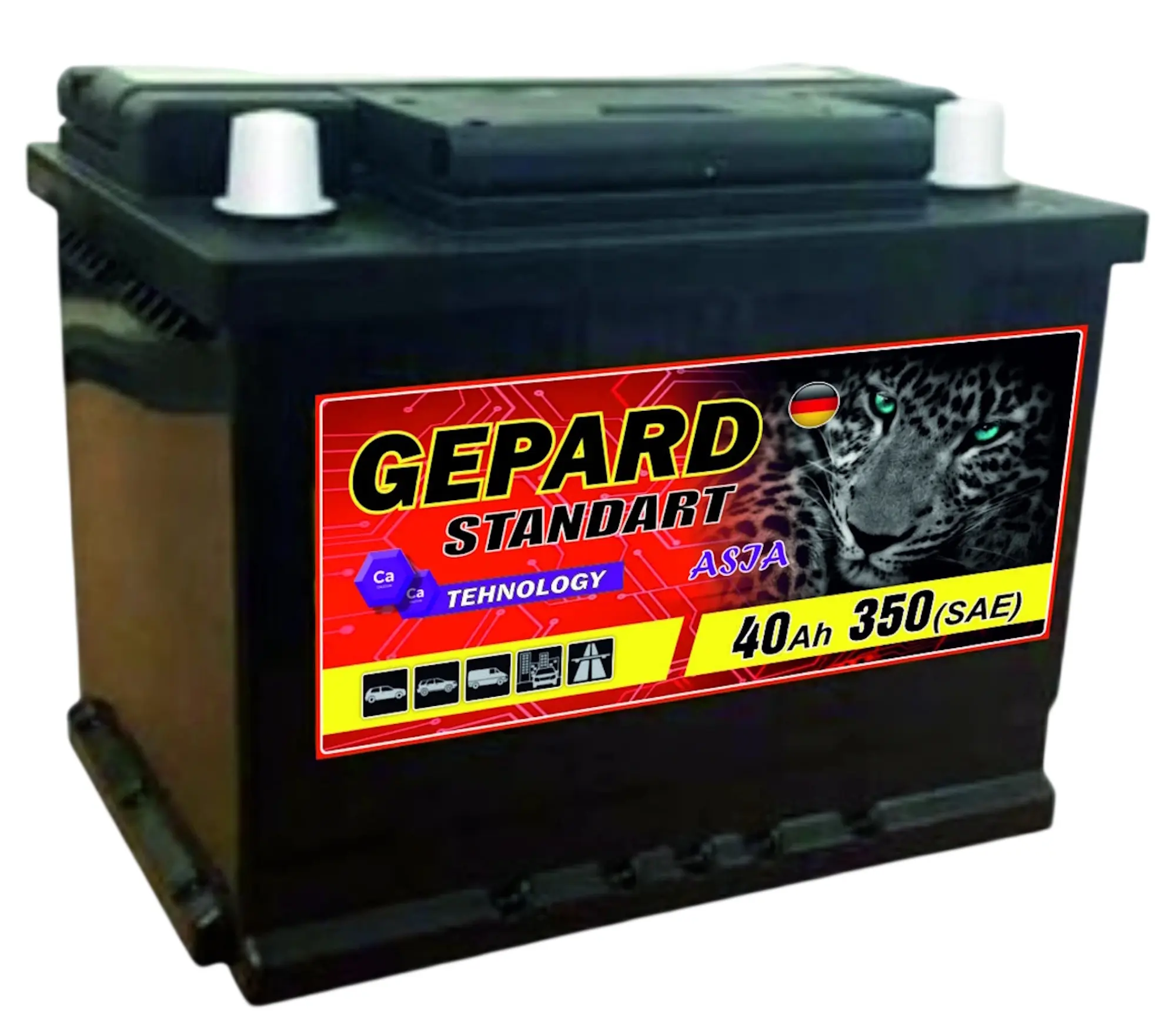 Acumulator Gepard Standart 40Ah 350A R+