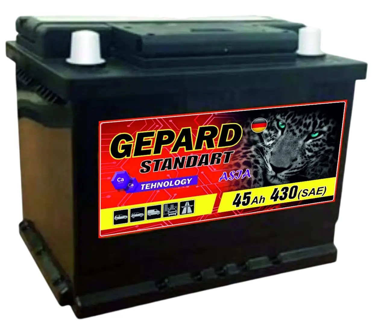 Acumulator Gepard Standart 45Ah 430A L+
