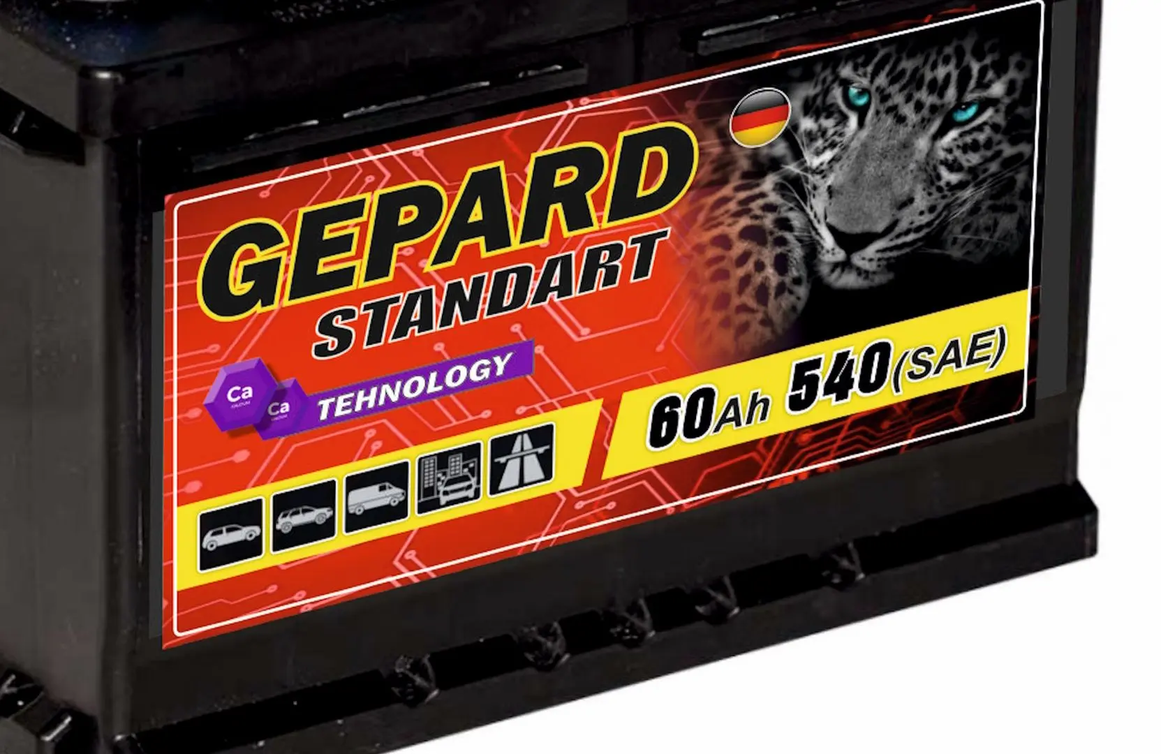 Аккумулятор Gepard Standart 60Ah 540A +R