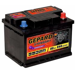 Аккумулятор Gepard Standart 60Ah 540A +R