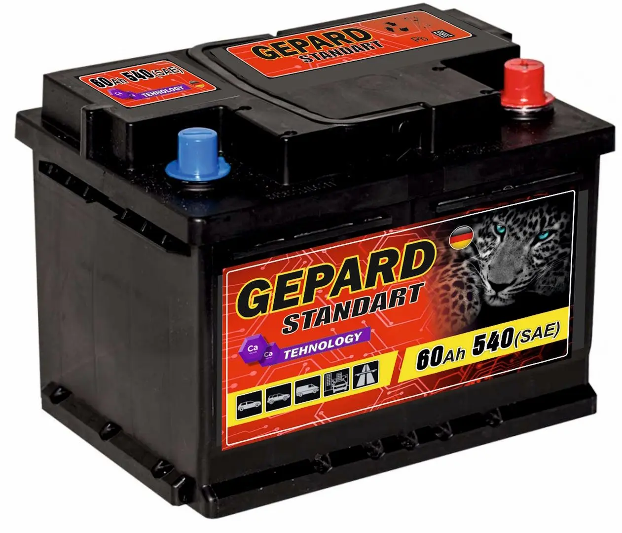 Аккумулятор Gepard Standart 60Ah 540A +R