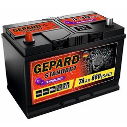 Acumulator Gepard Standart 74Ah 680A +R
