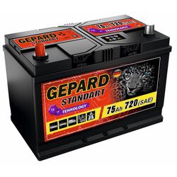 Acumulator Gepard Standart 75Ah 720A +L
