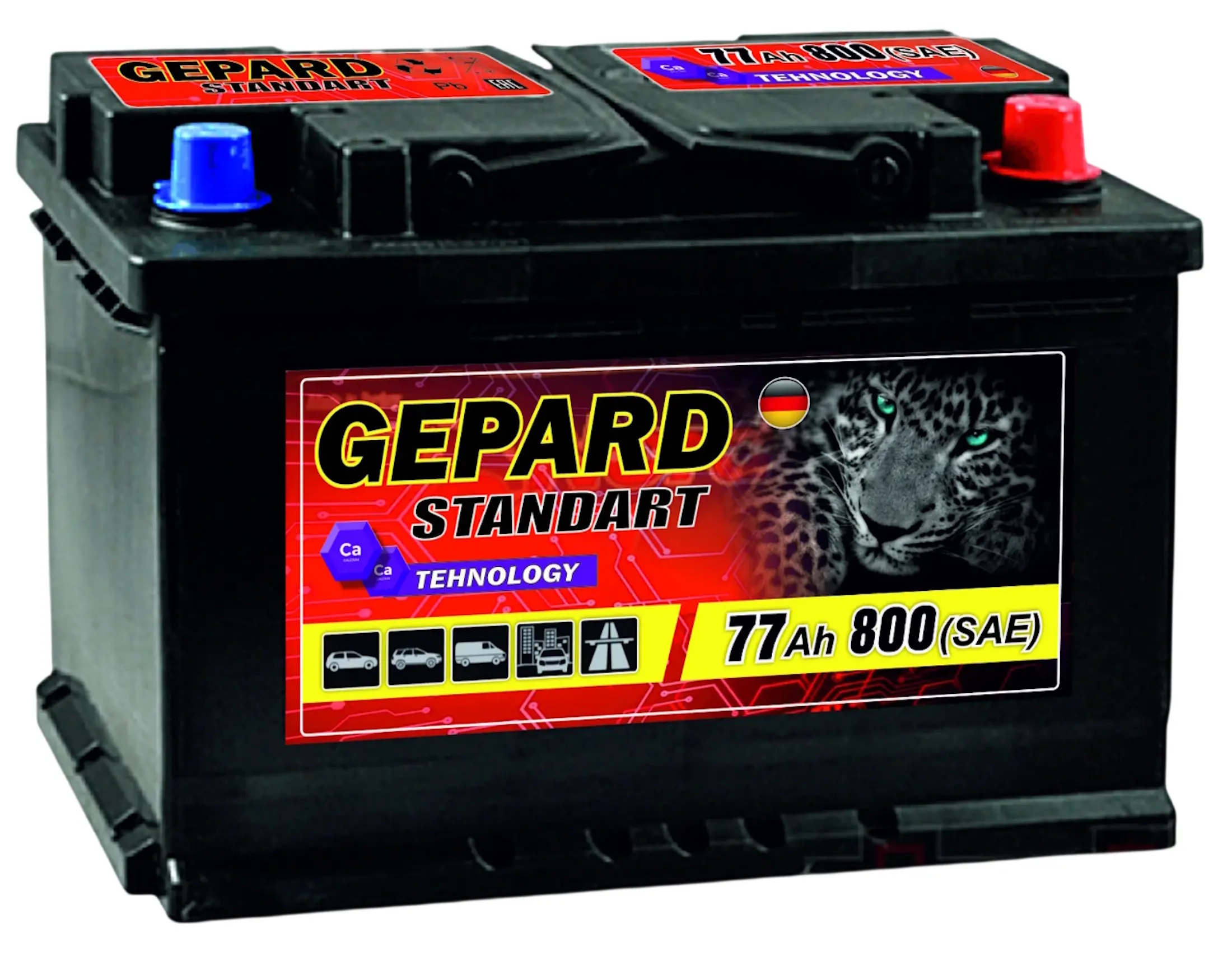 Аккумулятор Gepard Standart 77Ah 800A R+