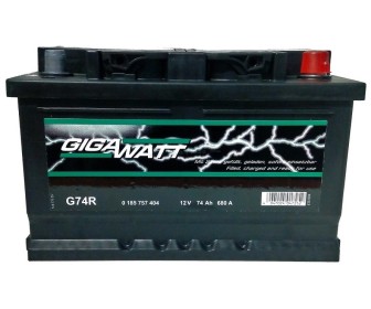 Аккумулятор Gigawatt G74R 74Ah 680A