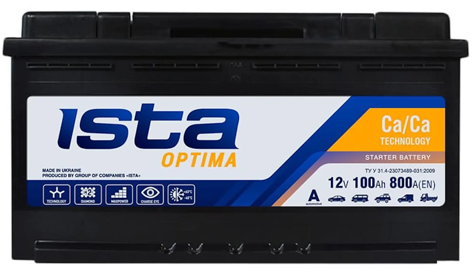 Acumulator Ista Optima 100Ah 800A +R