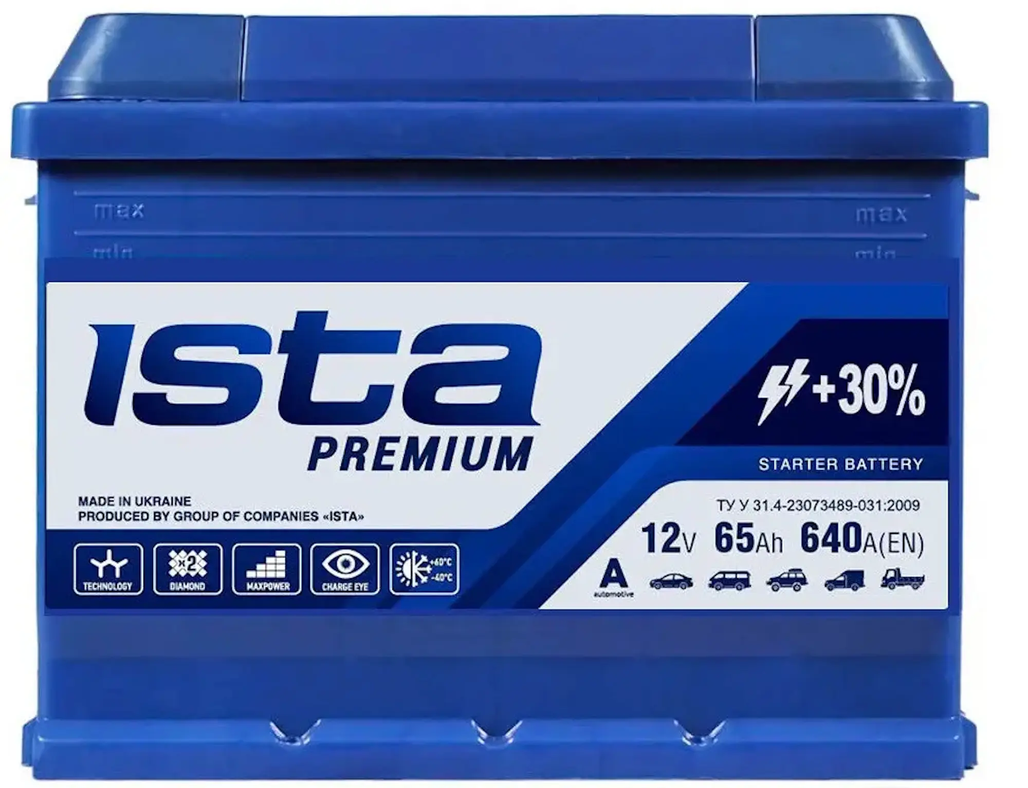 Acumulator Ista Premium 65Ah 640A +R