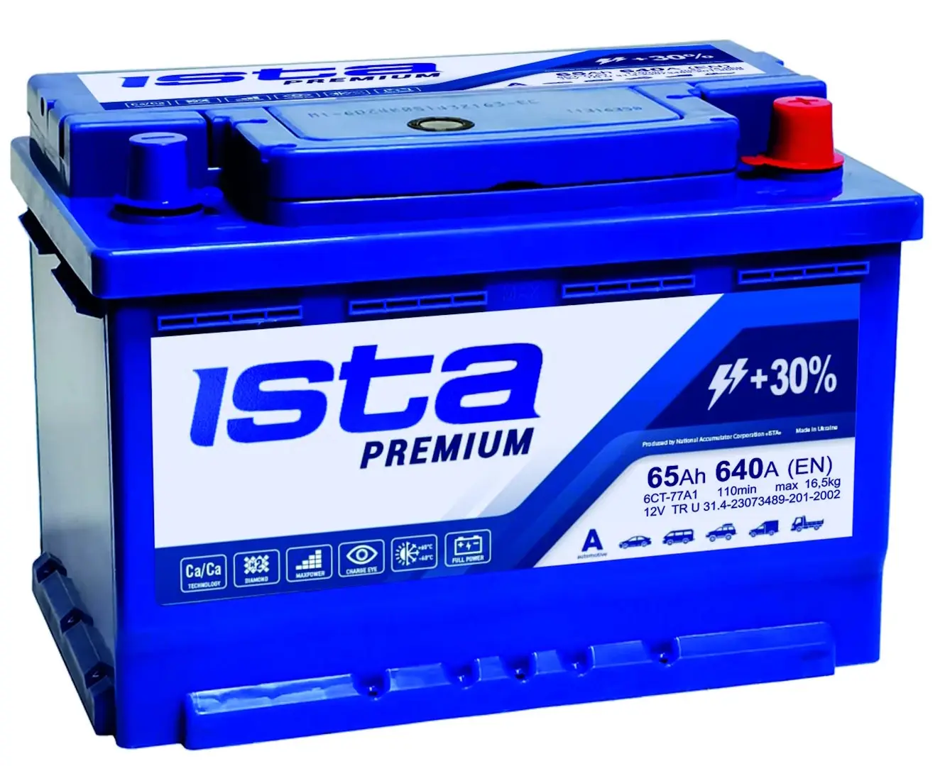 Acumulator Ista Premium 65Ah 640A +R