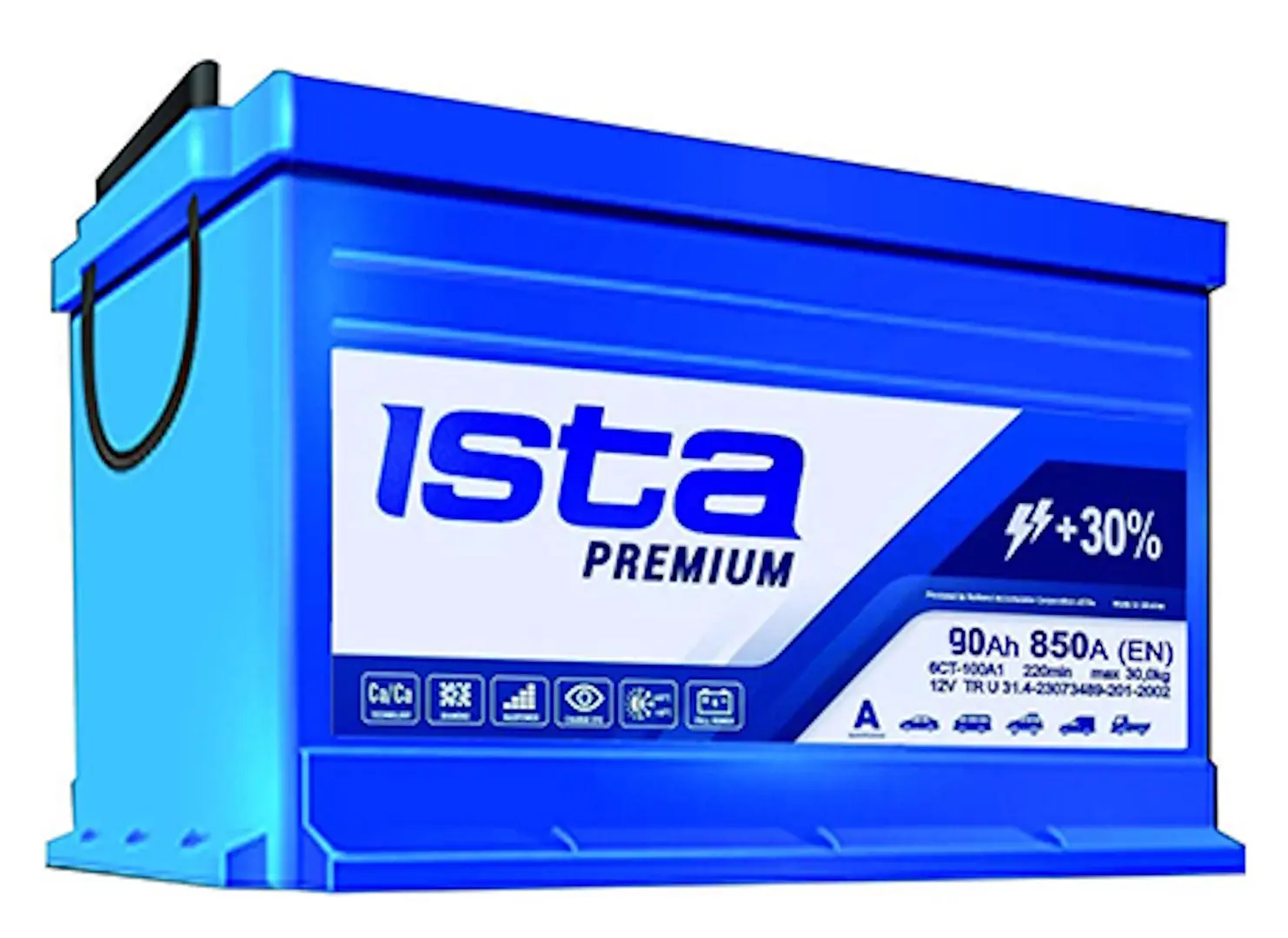 Acumulator Ista Premium 90Ah 850A +R