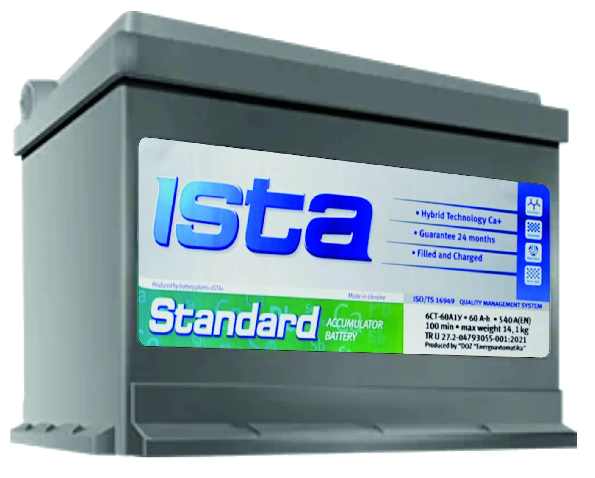 Acumulator Ista Standard 60Ah 540A +R