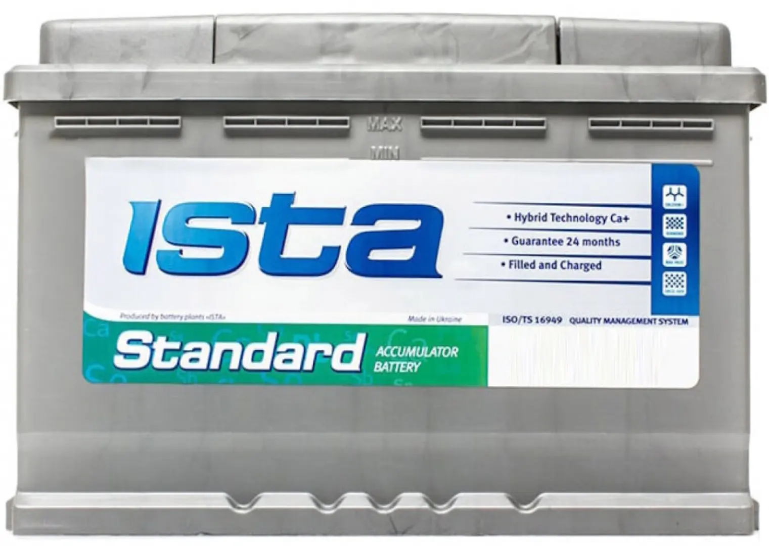 Acumulator Ista Standart 74Ah 680A +R