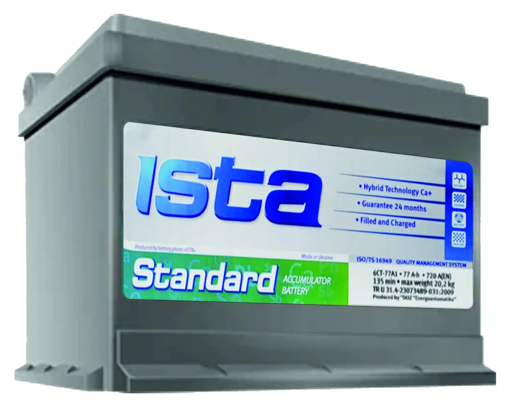 Acumulator Ista Standard 77Ah 720A +R