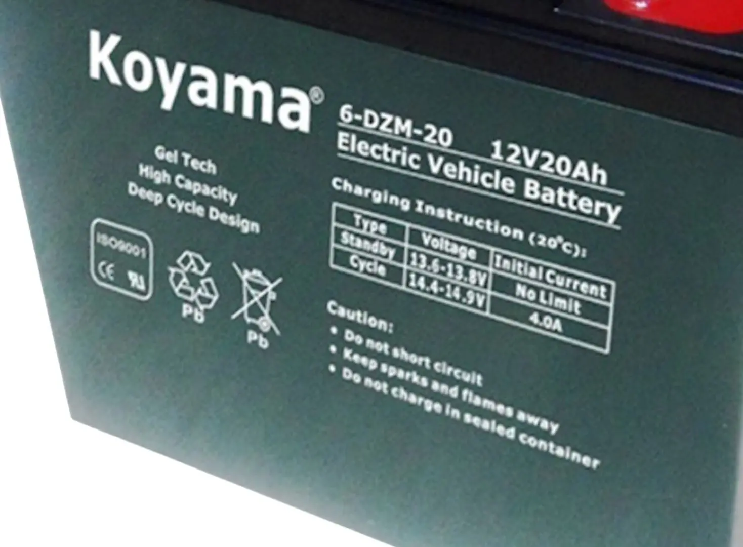 Аккумулятор Koyama 6-DZM-20 12V 20Ah