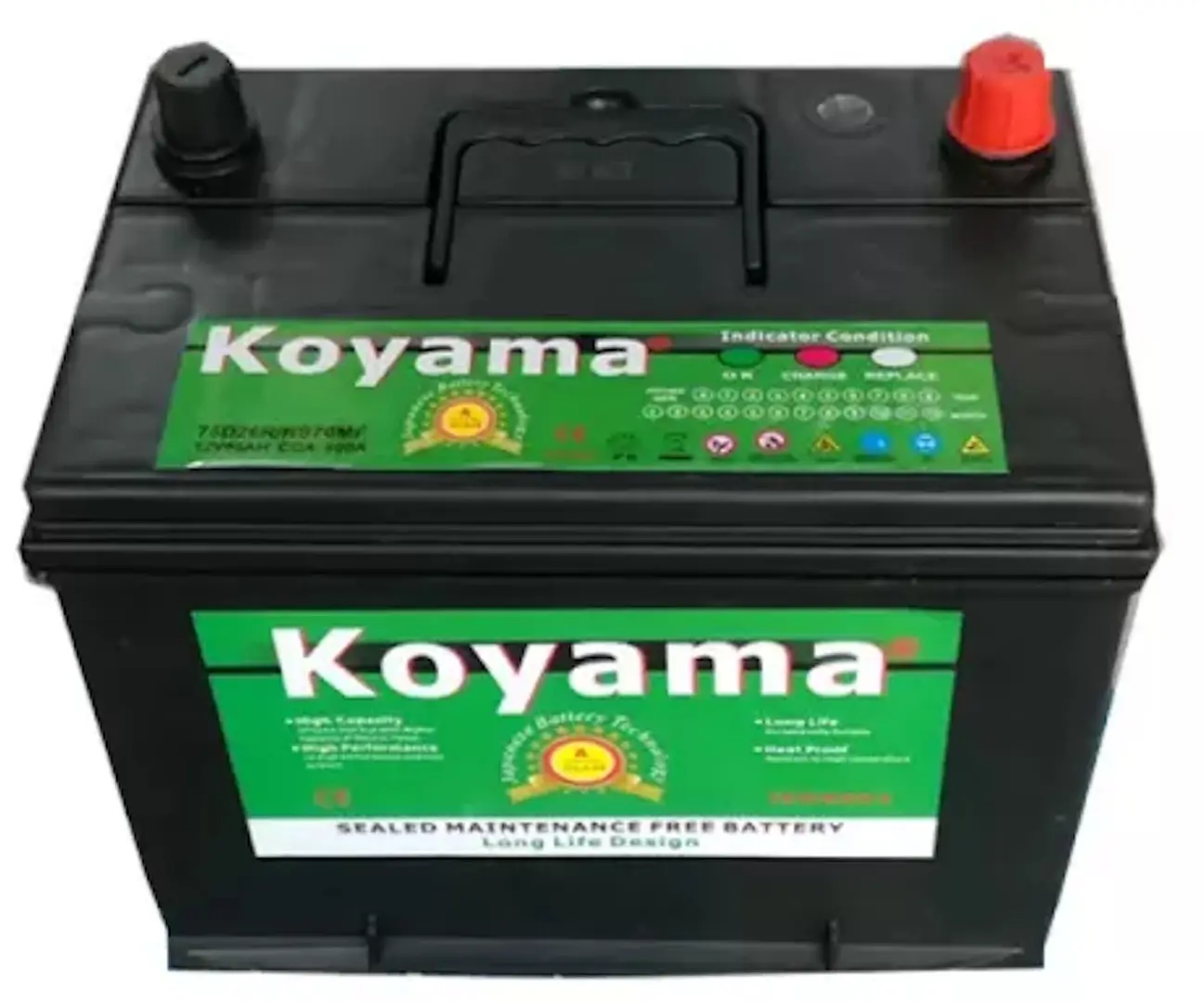 Acumulator Koyama 75D23L 60Ah 540A P+