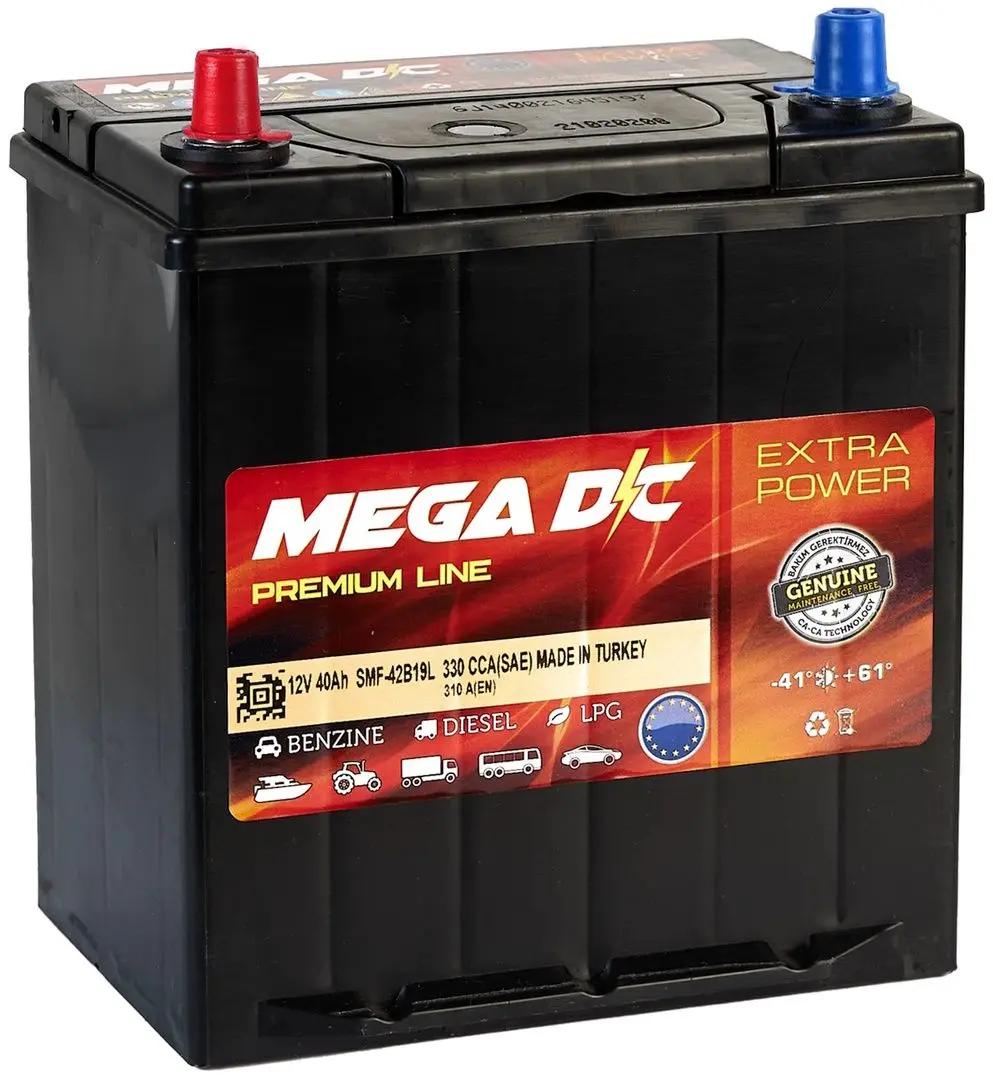 Acumulator Mega DC 40Ah 310A +L